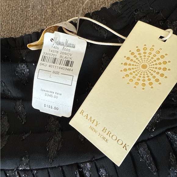 Brand new with tags Ramy Brook Jenny Skirt black size large - Picture 3 of 5